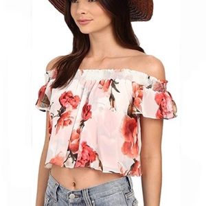 Show Me Your Mumu Tamale Top Romantic Rose Print